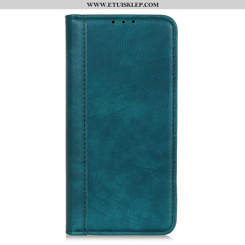 Etui Na Telefon do Samsung Galaxy S22 Plus 5G Etui Folio Elegancka Dwoina Skóry Liczi